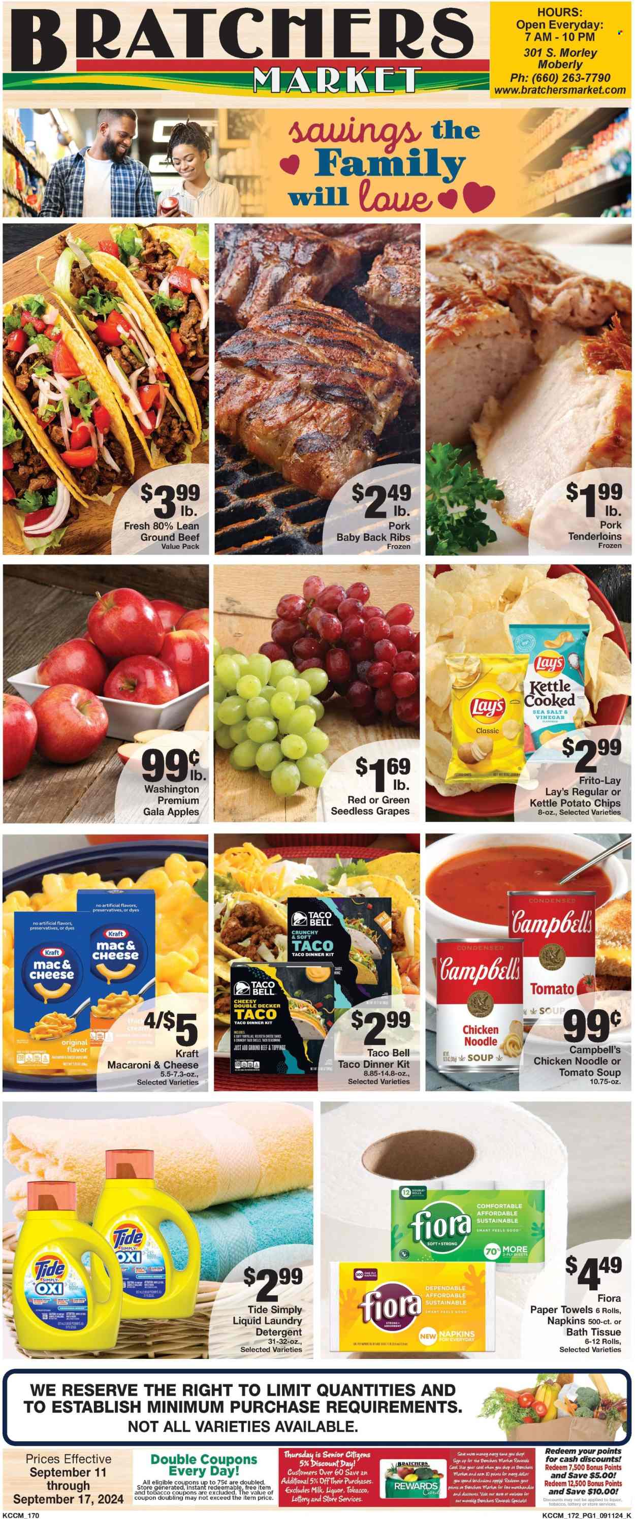 Bratchers Market ad - 09/11/2024 - 09/17/2024. Page 1