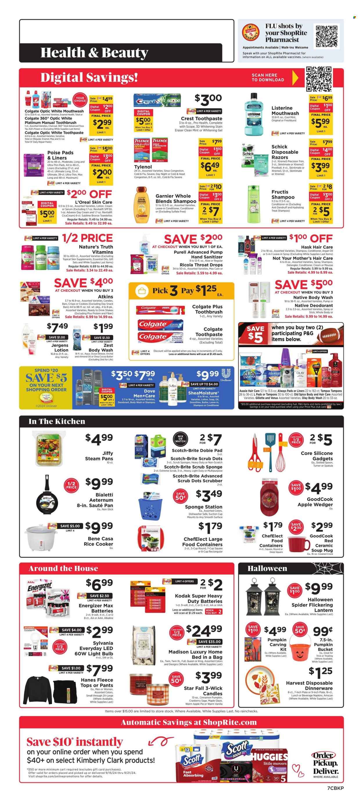 ShopRite ad - 09/15/2024 - 09/21/2024. Page 7