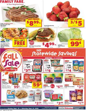 Family Fare Flyer - 09/15/2024 - 09/21/2024.