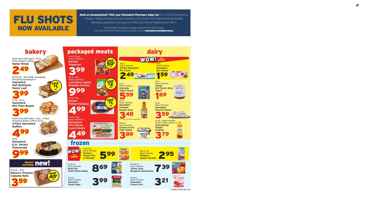 Hannaford ad - 09/15/2024 - 09/21/2024. Page 8