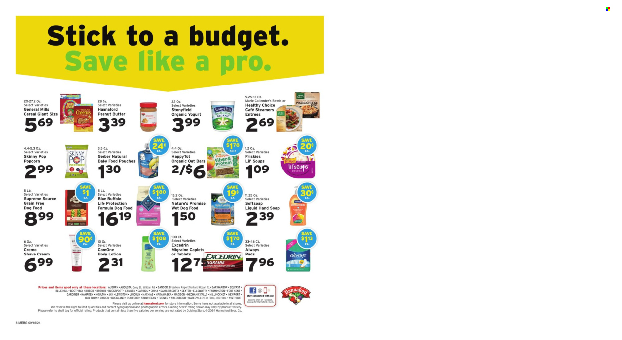 Hannaford ad - 09/15/2024 - 09/21/2024. Page 12