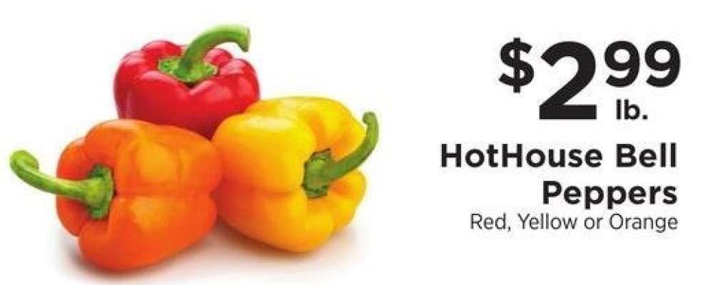 HotHouse Bell Peppers - Red, Yellow or Orange