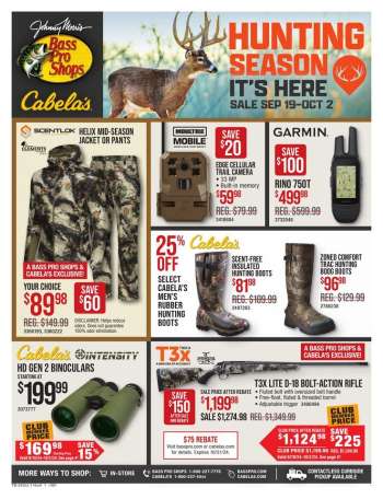 Bass Pro Shops Flyer - 09/19/2024 - 10/02/2024.