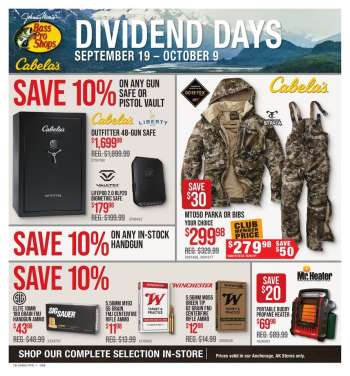 Bass Pro Shops Flyer - 09/19/2024 - 10/09/2024.