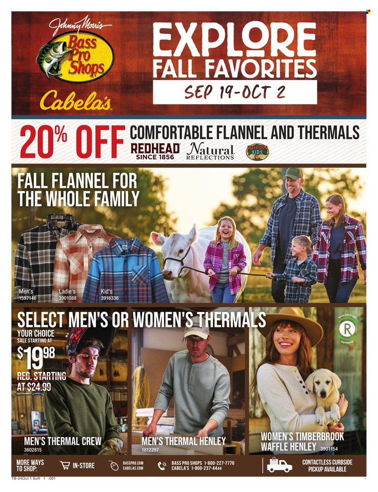 Cabela's ad - 09/19/2024 - 10/02/2024. Page 1