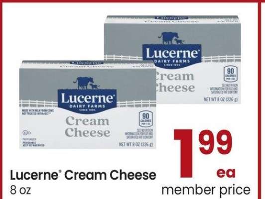 Lucerne® Cream Cheese - 8 oz