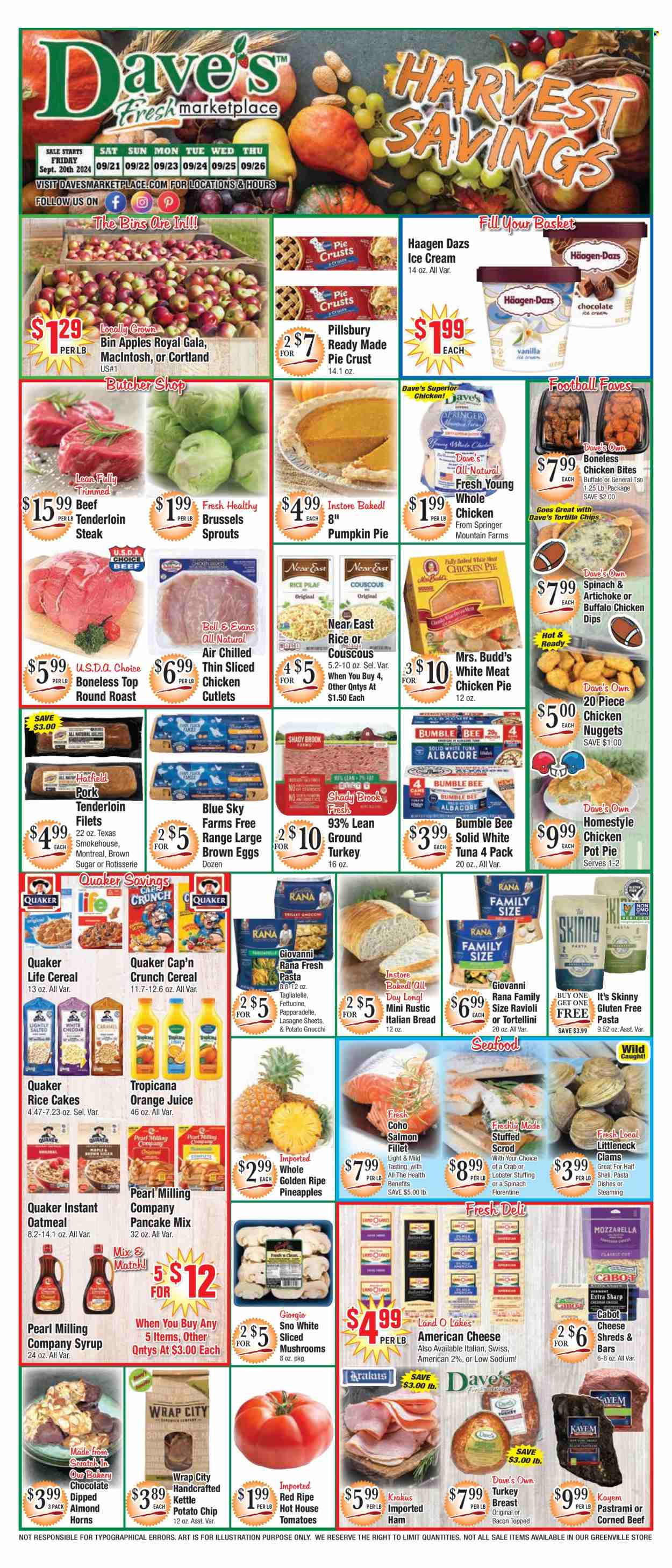 Dave's Fresh Marketplace ad - 09/20/2024 - 09/26/2024. Page 1