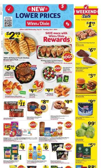 Winn Dixie Flyer - 09/25/2024 - 10/01/2024.