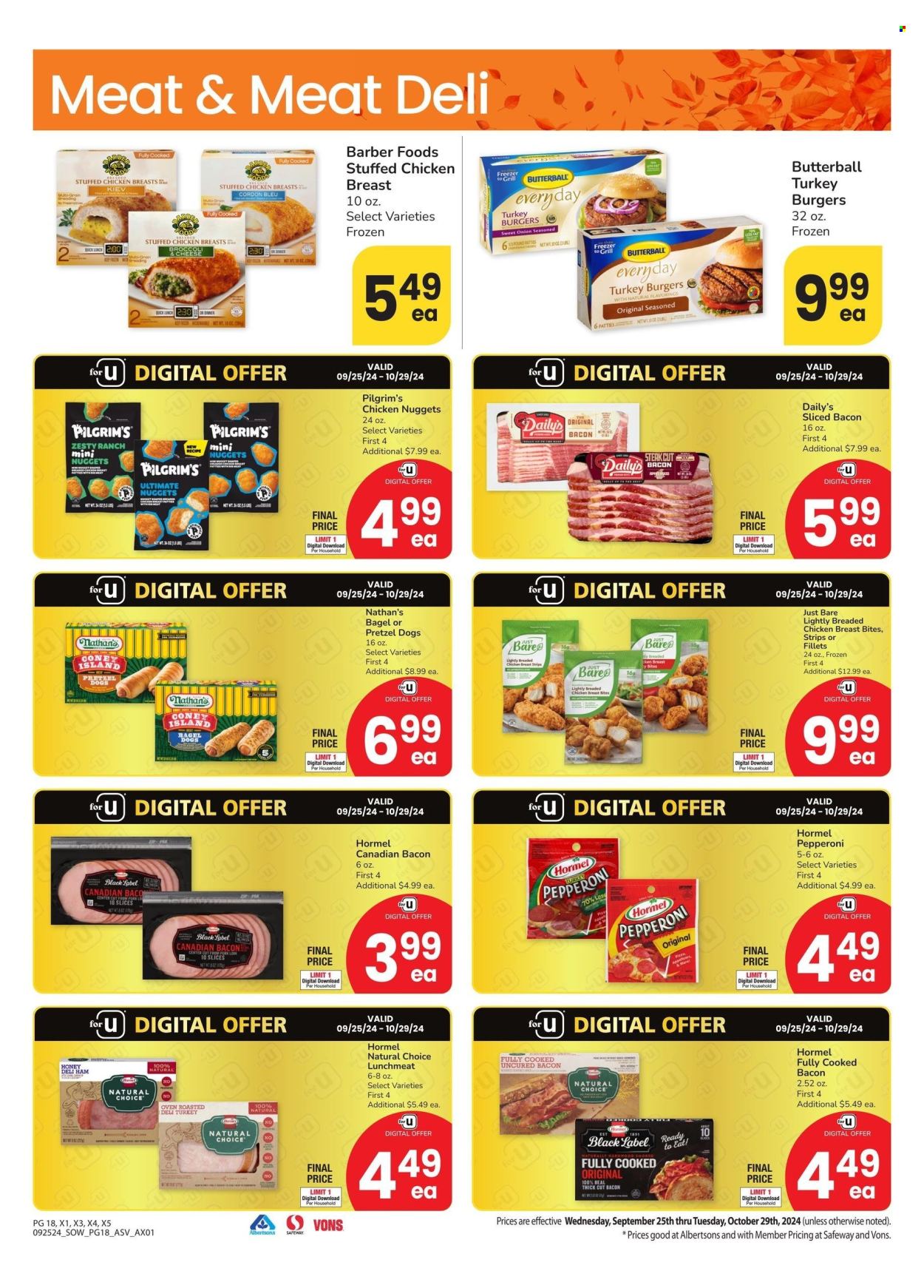 Albertsons ad - 09/25/2024 - 10/29/2024. Page 18