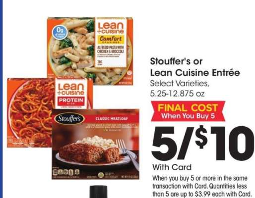 Stouffer's or Lean Cuisine Entrée - Select Varieties, 5.25-12.875 oz