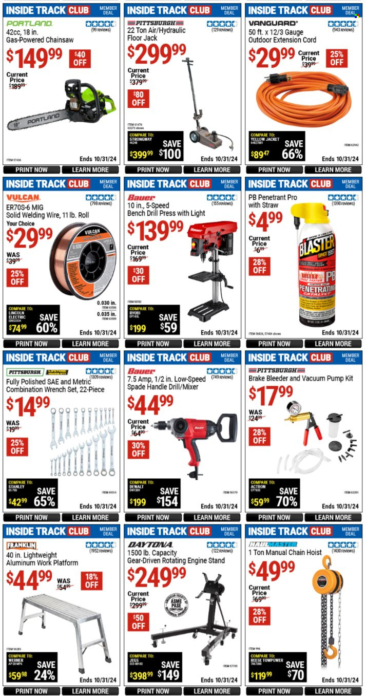 Harbor Freight ad - 09/27/2024 - 10/31/2024. Page 3