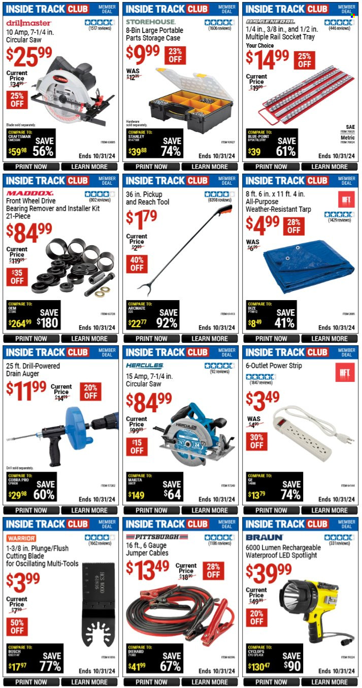 Harbor Freight ad - 09/27/2024 - 10/31/2024. Page 6