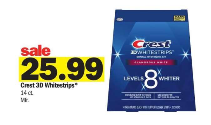 Crest 3D Whitestrips - 14 ct. Mfr.