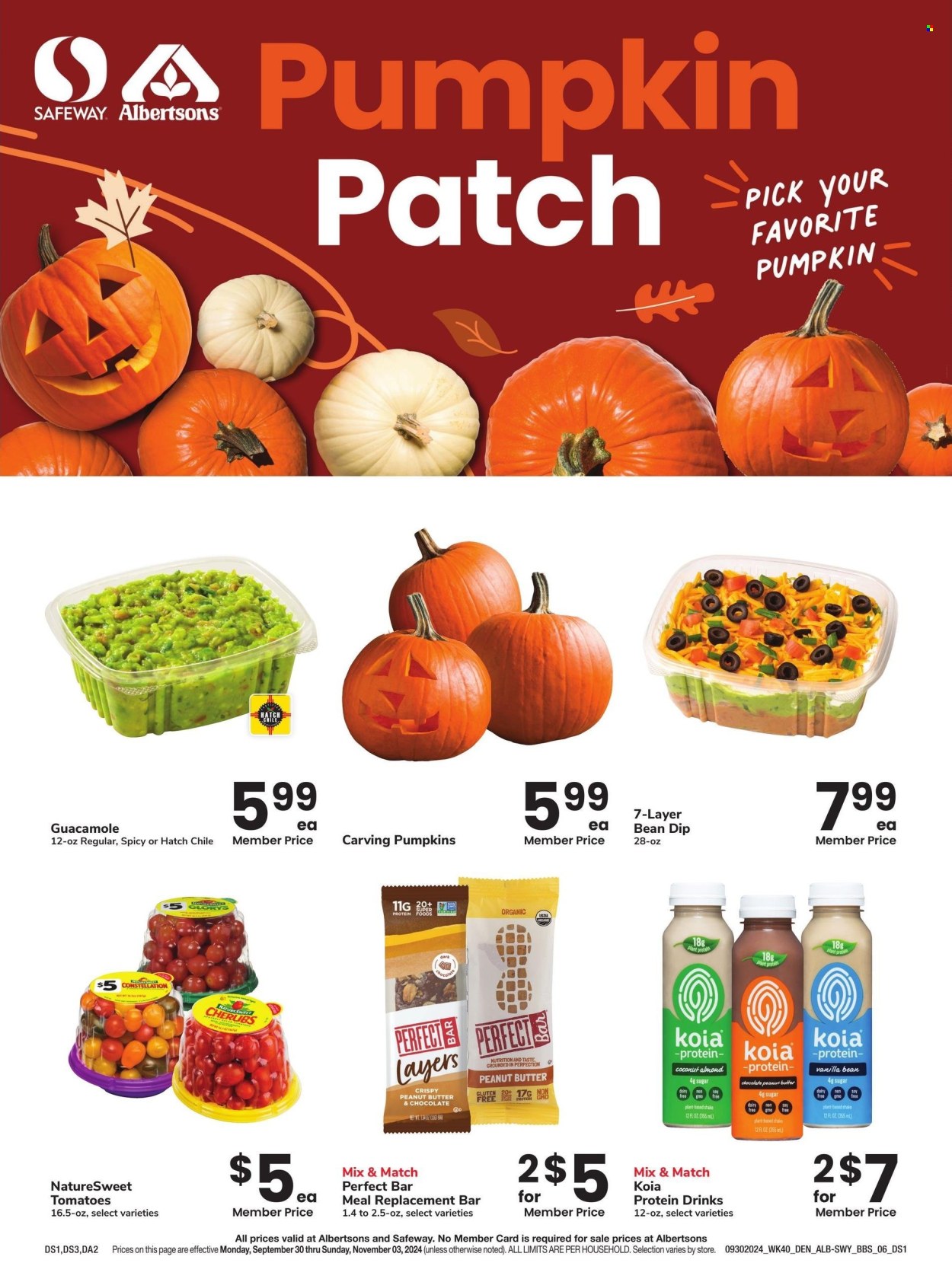 Safeway ad - 09/30/2024 - 11/03/2024. Page 20