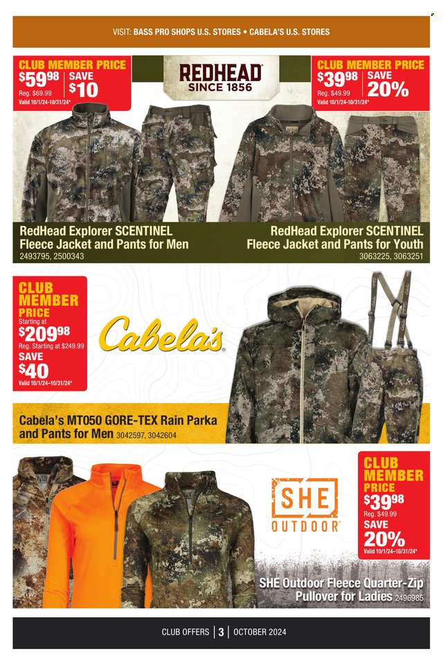 Bass Pro Shops ad - 10/01/2024 - 10/31/2024. Page 3