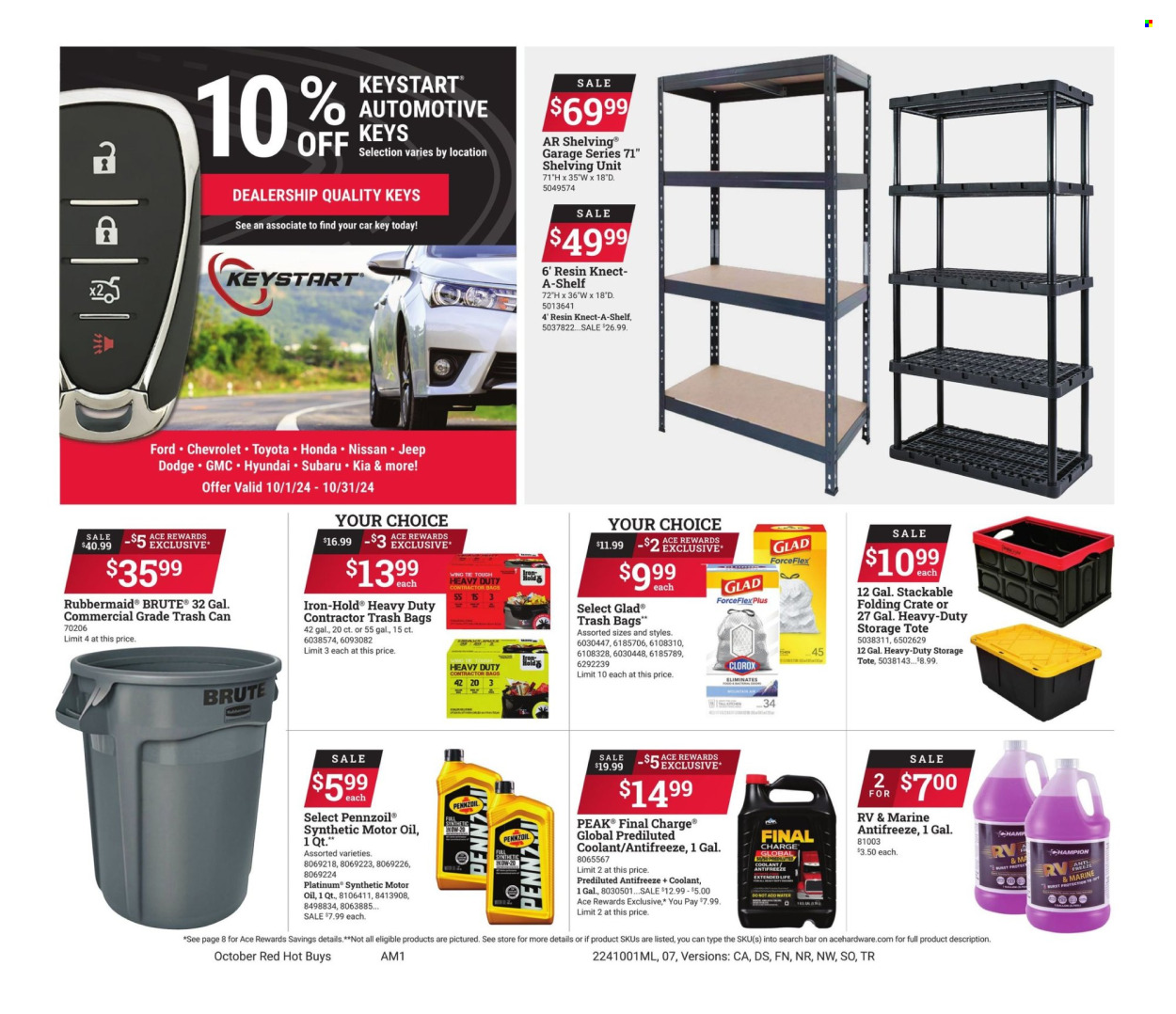 ACE Hardware ad - 10/01/2024 - 10/31/2024. Page 7