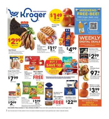 Kroger Flyer - 10/02/2024 - 10/08/2024.