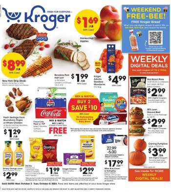 Kroger Flyer - 10/02/2024 - 10/08/2024.