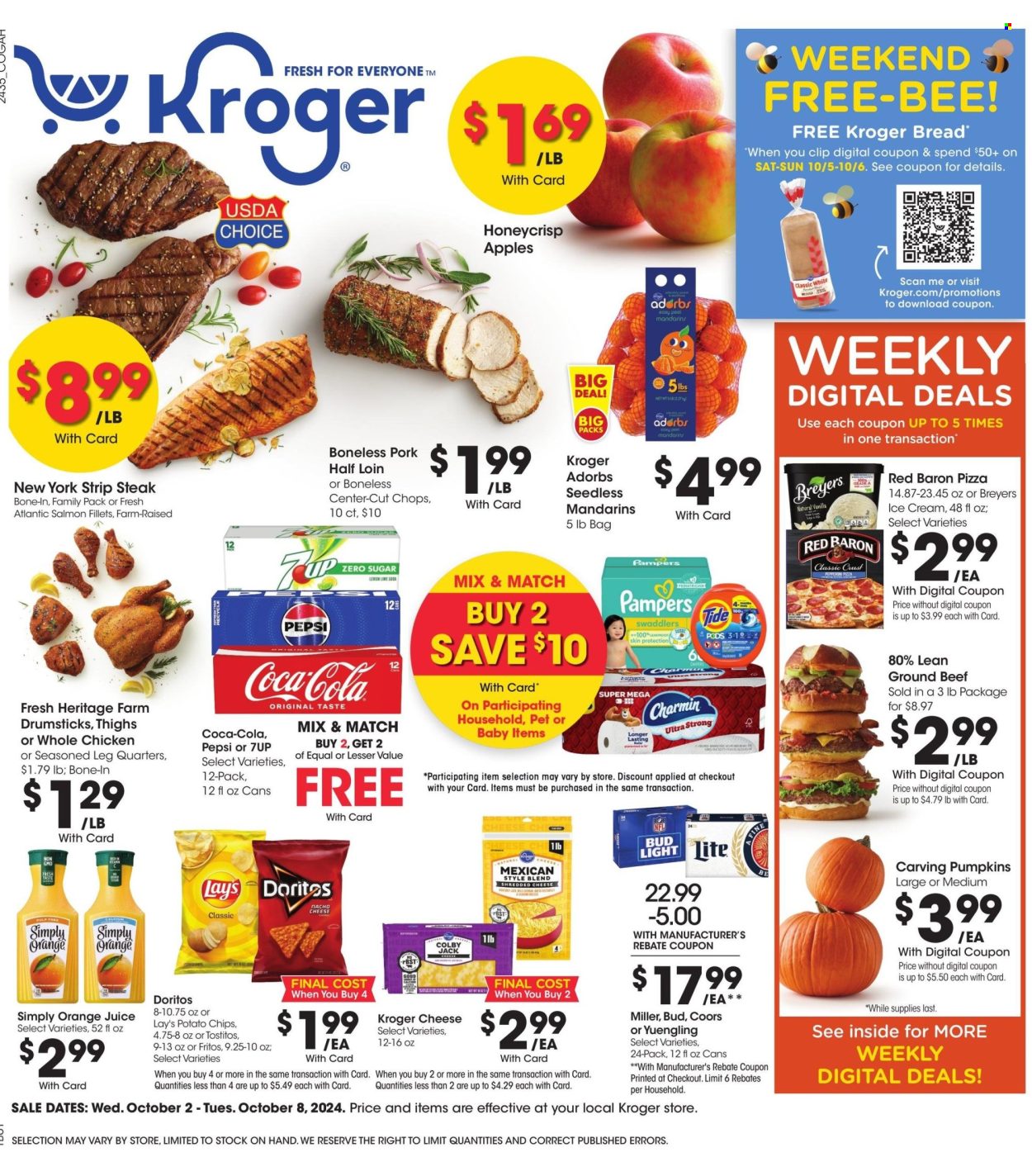 Kroger ad - 10/02/2024 - 10/08/2024. Page 1