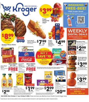 Kroger Flyer - 10/02/2024 - 10/08/2024.