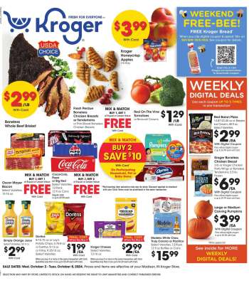 Kroger Flyer - 10/02/2024 - 10/08/2024.