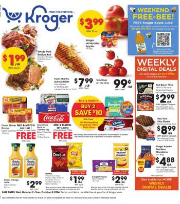 Kroger Flyer - 10/02/2024 - 10/08/2024.