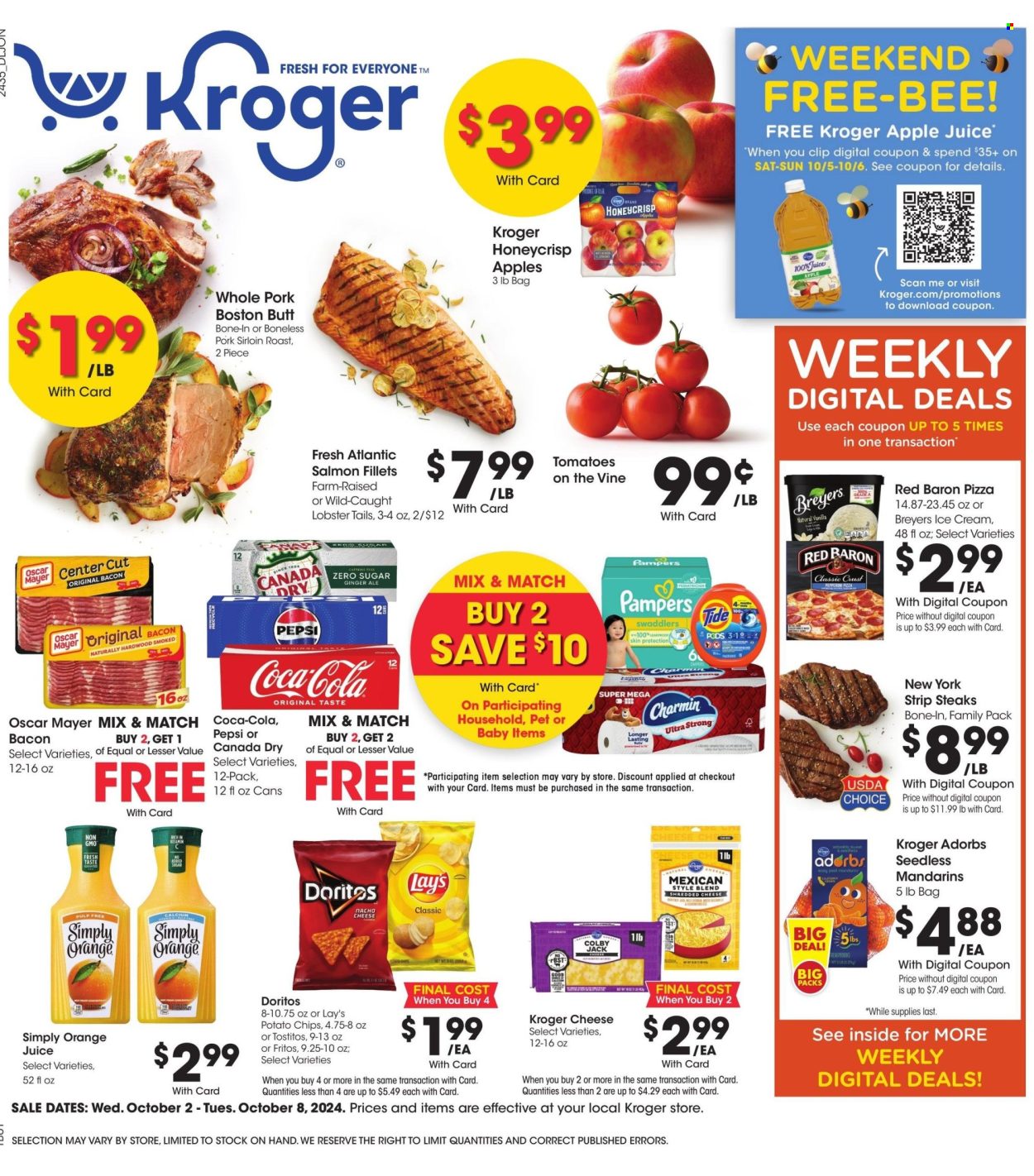 Kroger ad - 10/02/2024 - 10/08/2024. Page 1