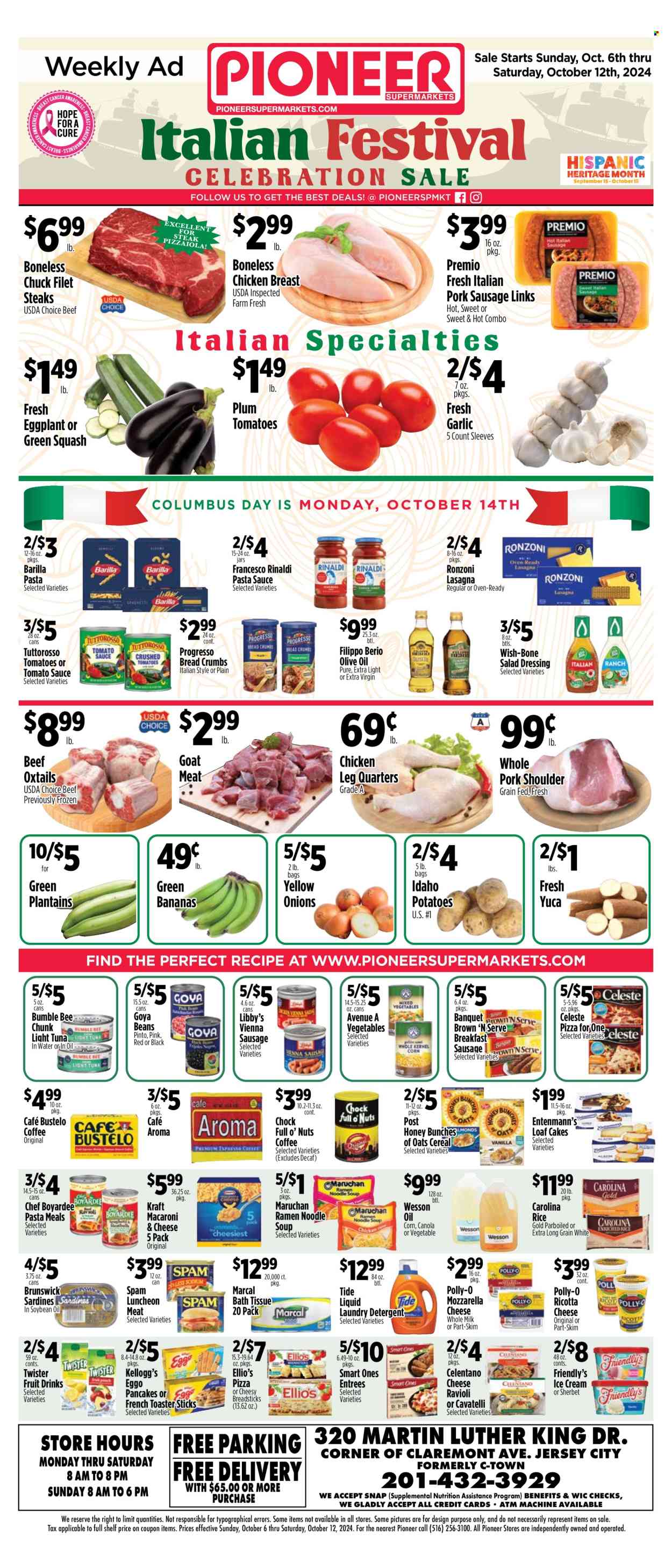 Pioneer Supermarkets ad - 10/06/2024 - 10/12/2024. Page 1