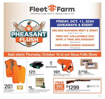 Fleet Farm Flyer - 10/10/2024 - 10/23/2024.