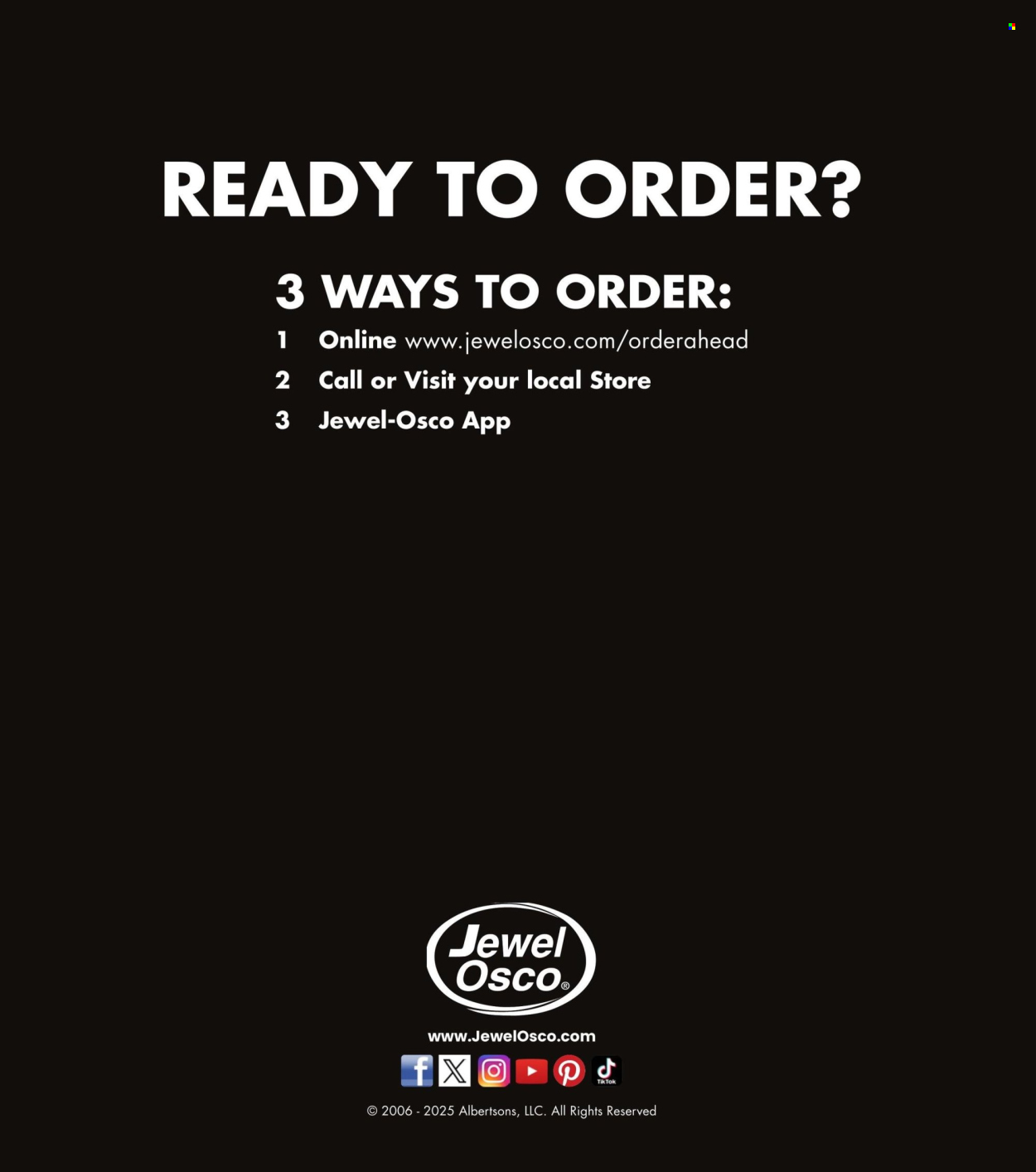 Jewel Osco ad - 10/11/2024 - 08/30/2025. Page 1