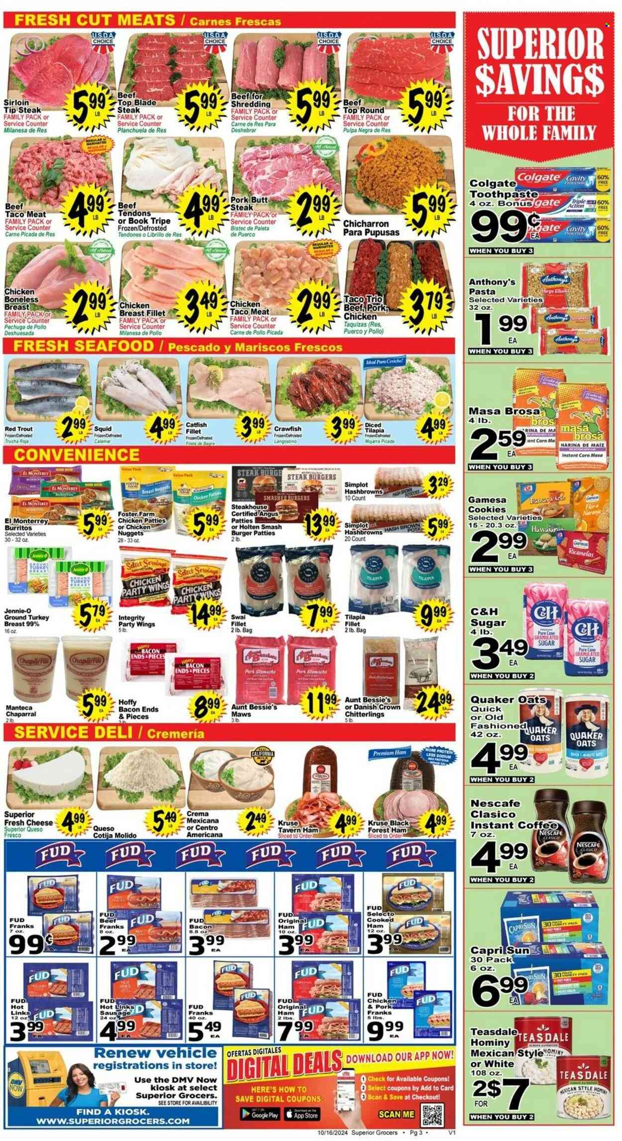 Superior Grocers ad - 10/16/2024 - 10/22/2024. Page 3