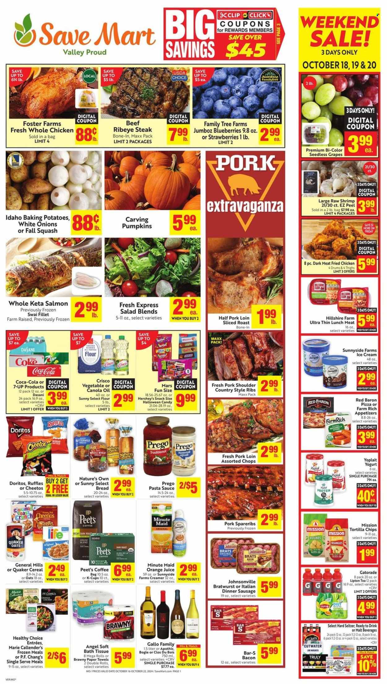 Save Mart ad - 10/16/2024 - 10/22/2024. Page 1