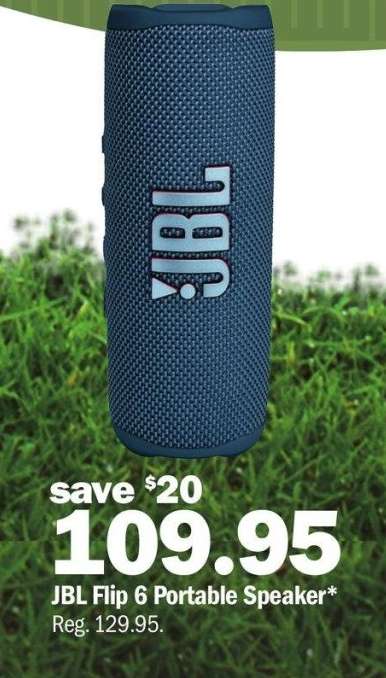 JBL Flip 6 Portable Speaker* - Reg. 129.95.