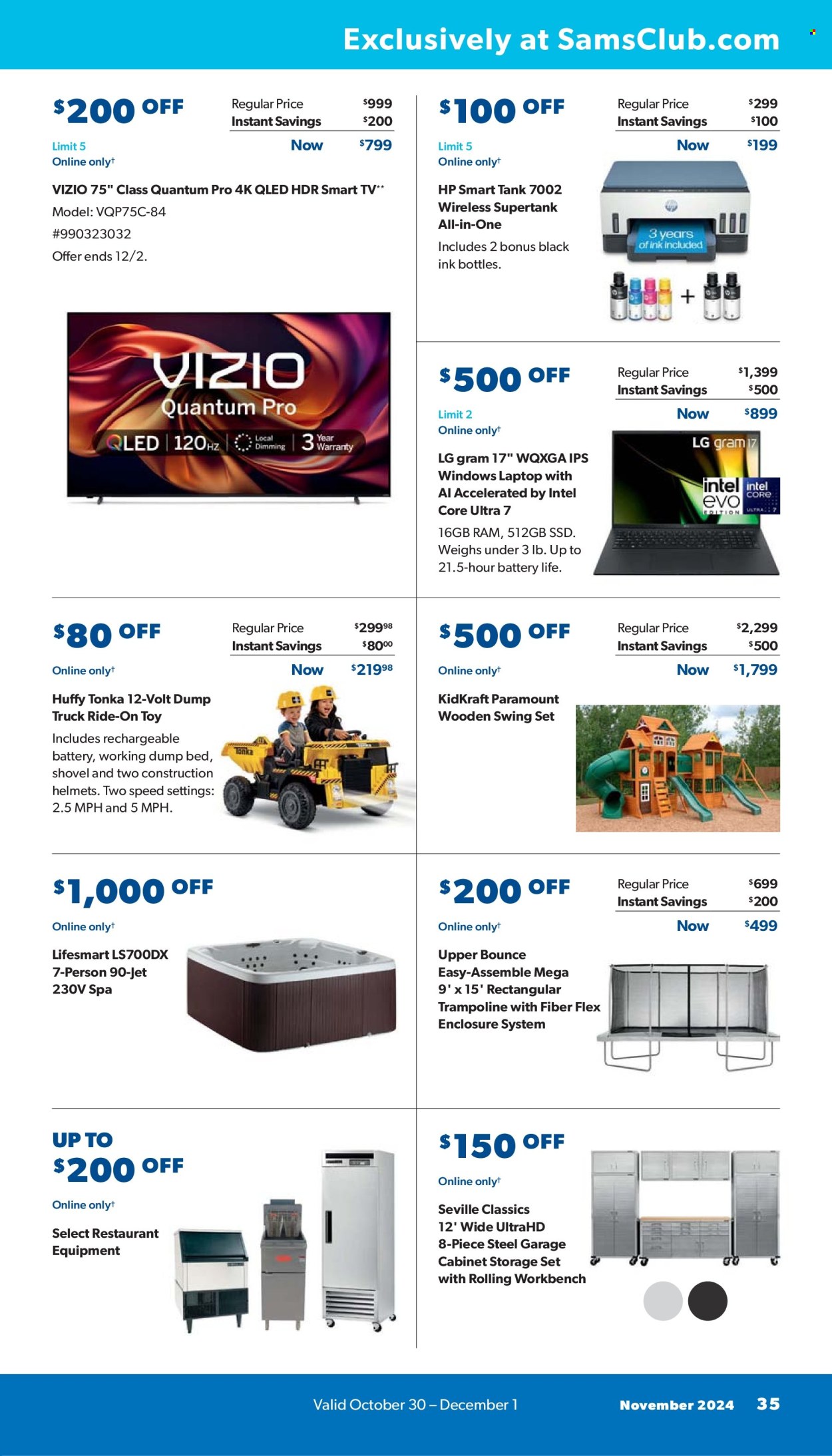 Sam's Club ad - 10/30/2024 - 12/01/2024. Page 35