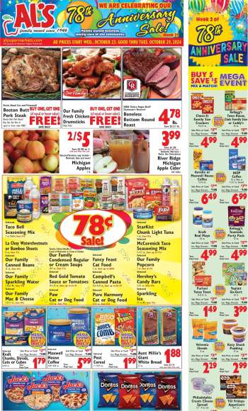 Al's Supermarket Flyer - 10/23/2024 - 10/29/2024.