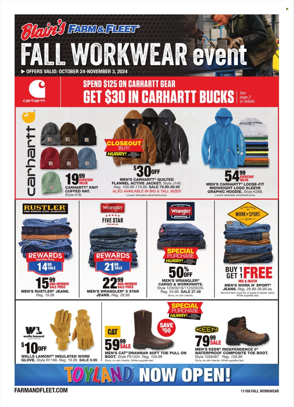 Blain's Farm & Fleet ad - 10/24/2024 - 11/03/2024. Page 1