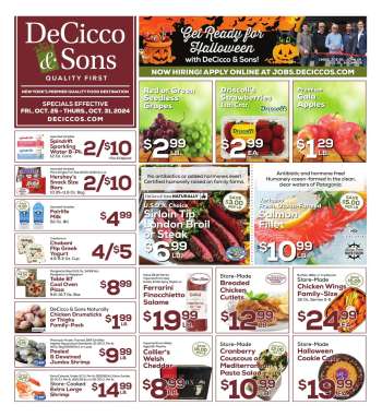 DeCicco & Sons Flyer - 10/25/2024 - 10/31/2024.