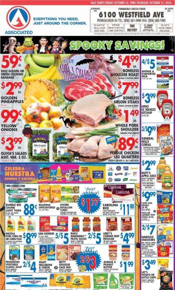 Associated Supermarkets Flyer - 10/25/2024 - 10/31/2024.