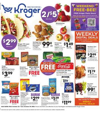 Kroger Flyer - 10/23/2024 - 10/29/2024.