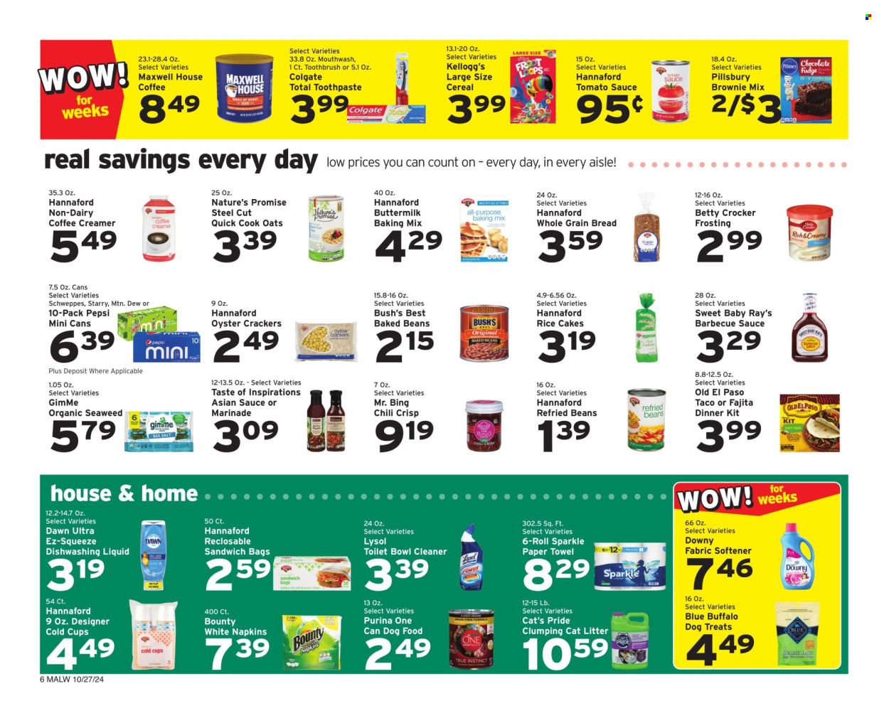 Hannaford ad - 10/27/2024 - 11/02/2024. Page 6