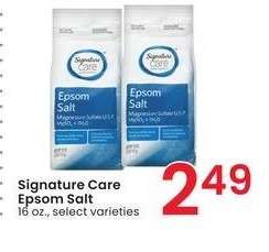 Signature Care Epsom Salt - 16 oz., select varieties