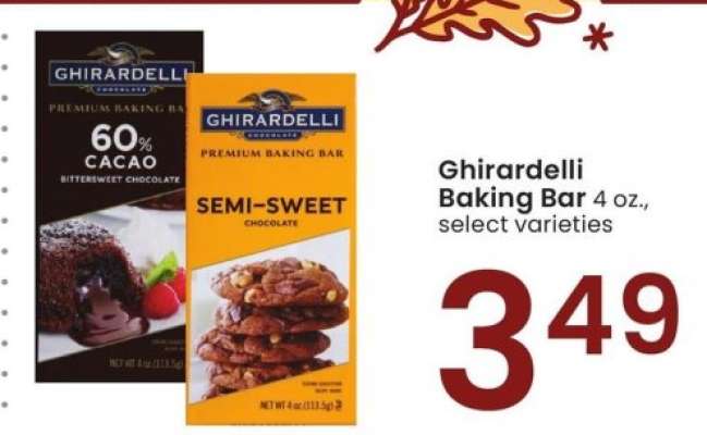 Ghirardelli Baking Bar - 4 oz., select varieties