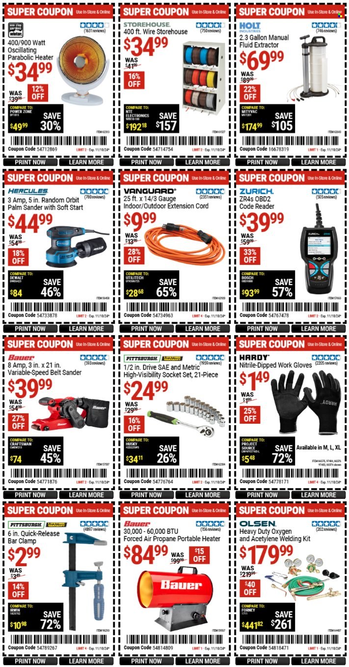 Harbor Freight ad - 10/29/2024 - 11/10/2024. Page 4