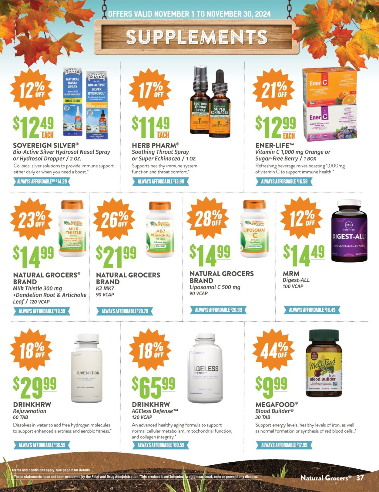 Natural Grocers ad - 11/01/2024 - 11/30/2024. Page 37