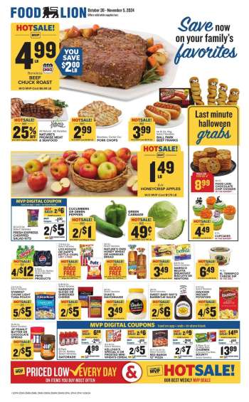 Food Lion Flyer - 10/30/2024 - 11/05/2024.