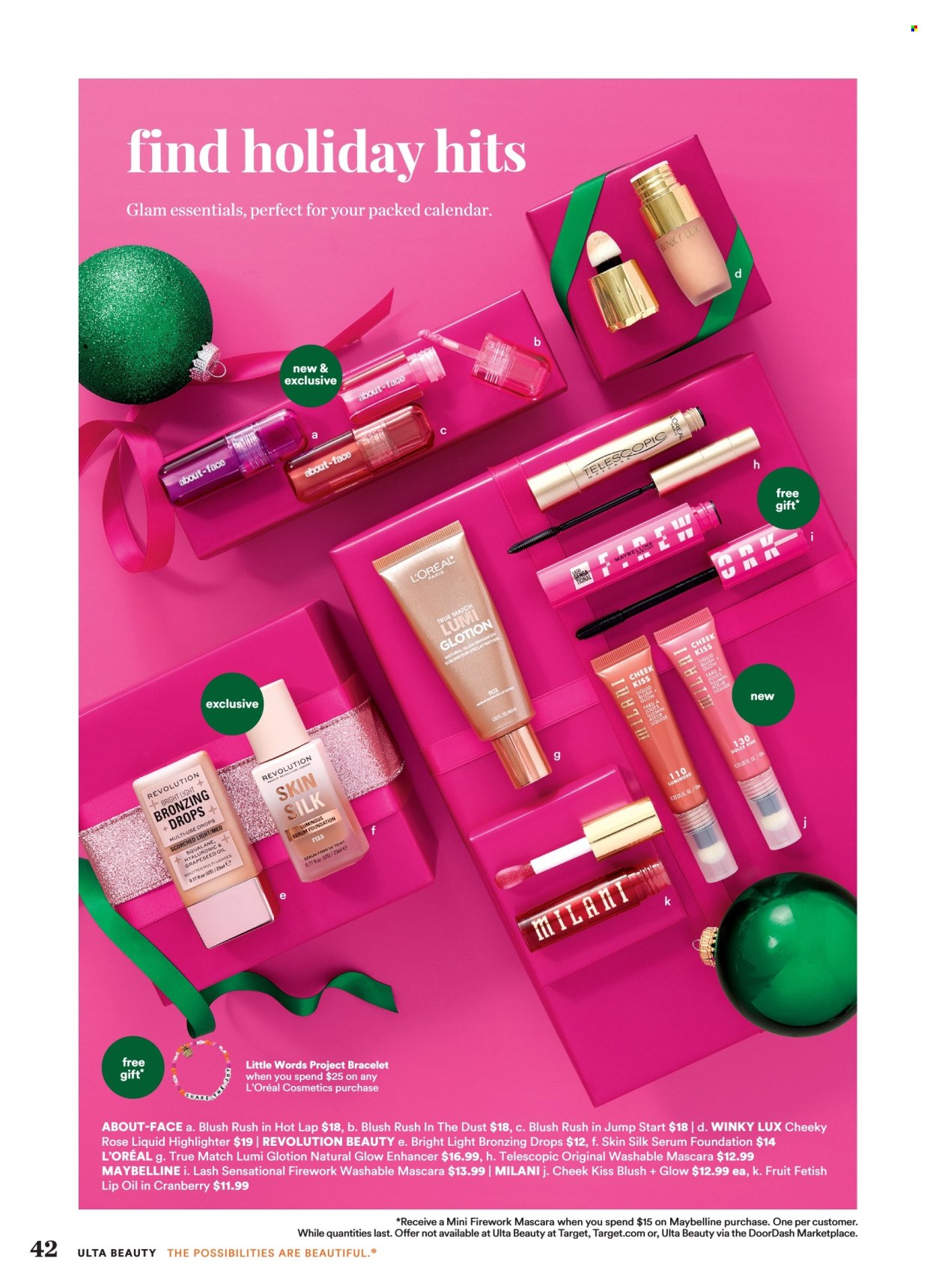 Ulta Beauty ad - 10/27/2024 - 11/23/2024. Page 1