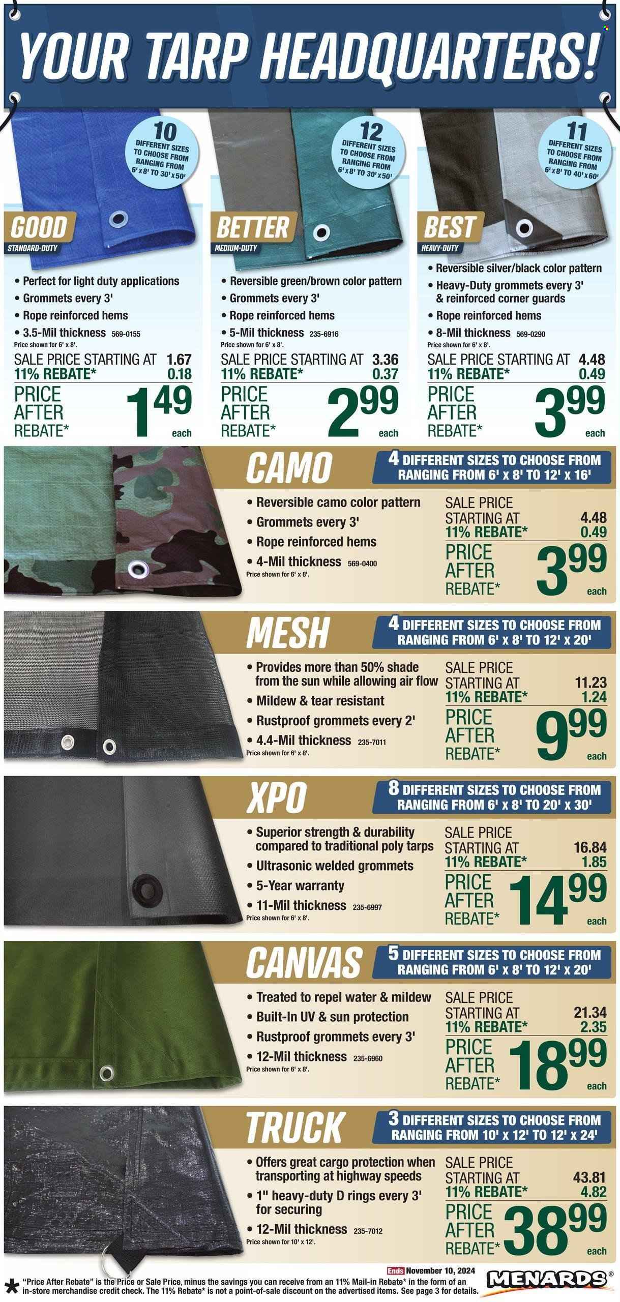 Menards ad - 10/31/2024 - 11/10/2024. Page 4