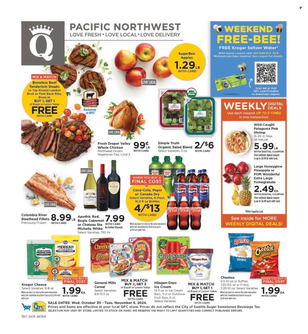 QFC ad - 10/30/2024 - 11/05/2024. Page 1