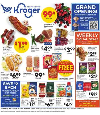 Kroger Flyer - 10/30/2024 - 11/05/2024.