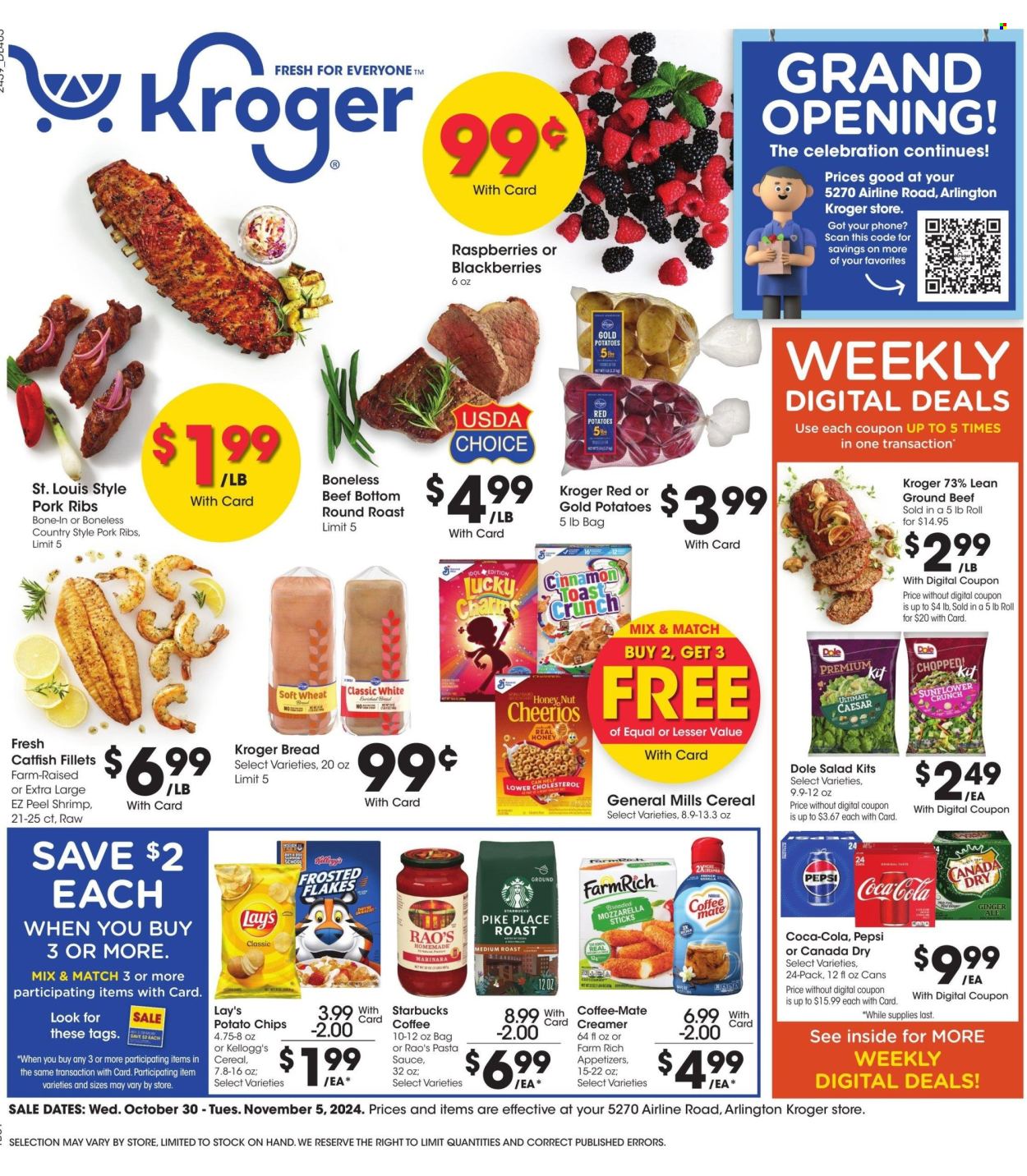 Kroger ad - 10/30/2024 - 11/05/2024. Page 1